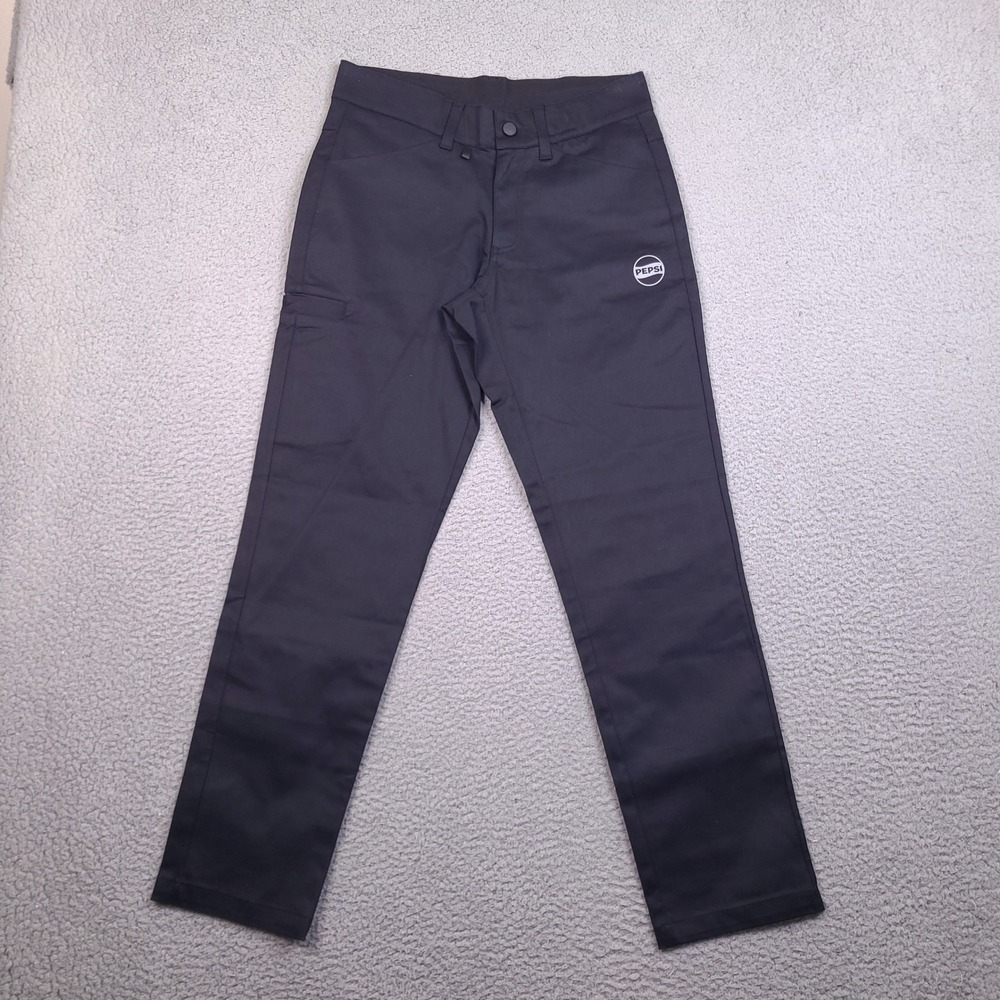 Pepsi Mens Workwear‎ Pants Black 30x30 Uniform PM-PNT Utility Trousers Logo A1